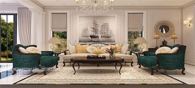 Sofa khách sạn tân cổ điển SF-MH-013