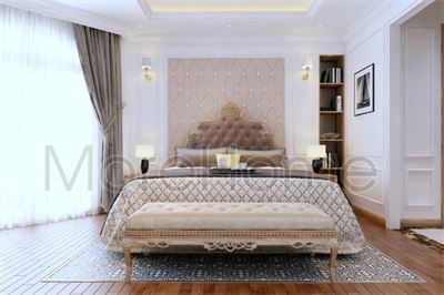 Giường ngủ khách sạn 5 sao tân cổ điển GNMH - 0011