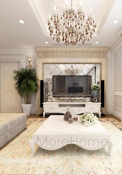 Kệ tivi tân cổ điển khách sạn MH 009
