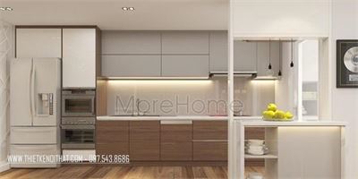 Tủ bếp khách sạn hiện đại MH - 0010