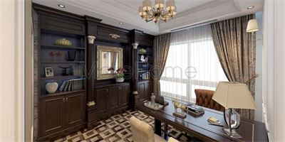 Không gian phòng làm việc đẹp sang trọng tại nhà MH - 0004