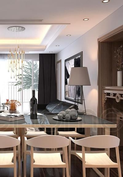 Bộ bàn ghế phòng ăn hiện đại sang trọng MH - 003