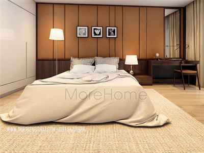 Thiết kế nội thất phòng ngủ khách sạn hiện đại tại Hà Nội