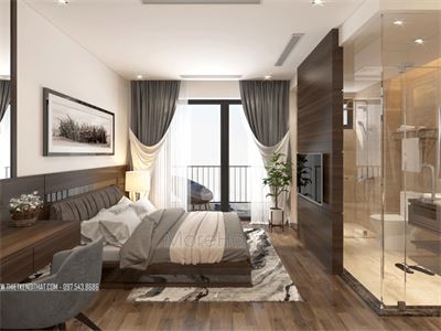 Thiết kế nội thất phòng ngủ khách sạn tại Hà Nội